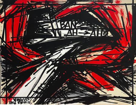 Art work by Vinicio Berti Racconto multiplo per l'avvenire  - mixed canvas 